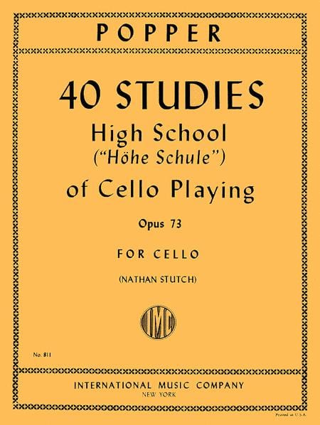 40 Studies (High School of Cello Playing), Op. 73 波珀爾 大提琴練習曲 大提琴獨奏 國際版 | 小雅音樂 Hsiaoya Music