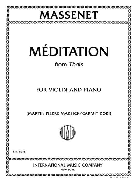 Meditation from Thais, for Violin and Piano 泰伊絲 冥想曲 小提琴 (含鋼琴伴奏) 國際版 | 小雅音樂 Hsiaoya Music