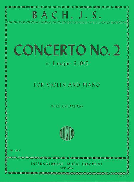 Concerto No. 2 in E major, BWV 1042 巴赫約翰瑟巴斯提安 協奏曲 大調 小提琴 (含鋼琴伴奏) 國際版 | 小雅音樂 Hsiaoya Music