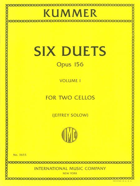 Six Duets, Opus 156 - Volume I 庫莫 二重奏作品 雙大提琴 國際版 | 小雅音樂 Hsiaoya Music
