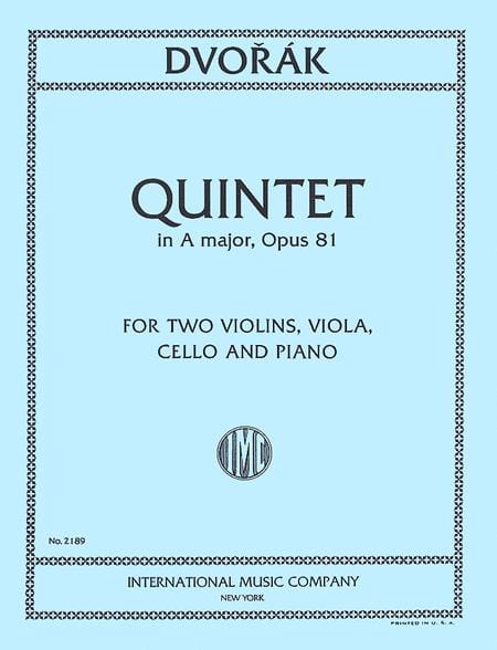 Quintet in A Major, Opus 81 德弗札克 五重奏 大調作品 | 小雅音樂 Hsiaoya Music
