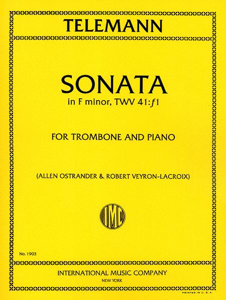 Sonata in F minor (Ostrander) 泰勒曼 奏鳴曲 小調 長號 (含鋼琴伴奏) 國際版 | 小雅音樂 Hsiaoya Music