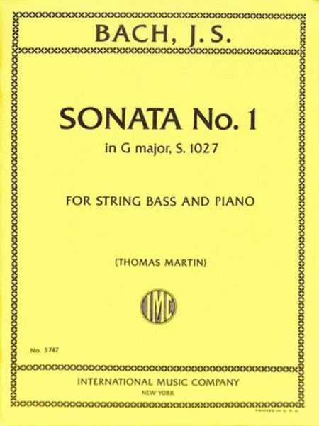 Sonata No. 1 in G Major, S. 1027 巴赫約翰瑟巴斯提安 奏鳴曲 大調 低音大提琴 (含鋼琴伴奏) 國際版 | 小雅音樂 Hsiaoya Music