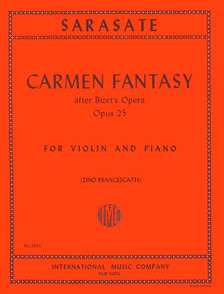 Carmen Fantasy, Opus 25 薩拉沙特 卡門幻想曲 作品 小提琴 (含鋼琴伴奏) 國際版 | 小雅音樂 Hsiaoya Music