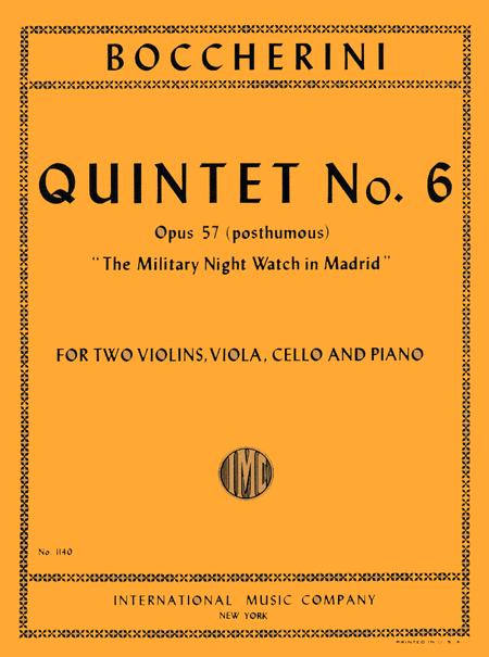 Quintet No. 6, Opus 57 (Op. posth.) The Military Night Watch in Madrid 玻凱利尼 五重奏 作品 | 小雅音樂 Hsiaoya Music