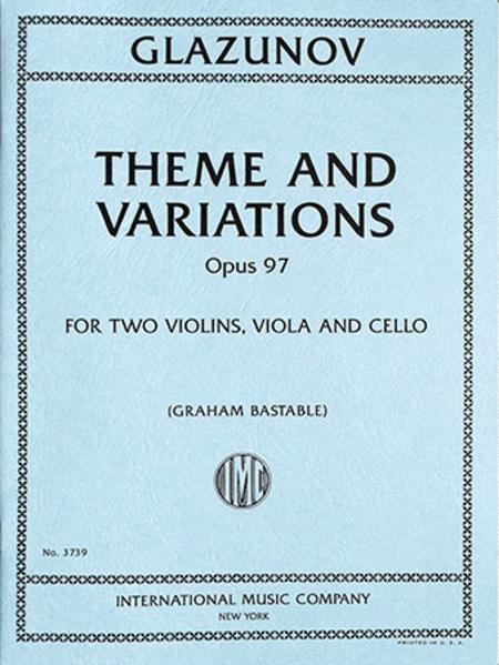 Theme and Variations, Opus 97 葛拉祖諾夫 主題變奏曲作品 | 小雅音樂 Hsiaoya Music
