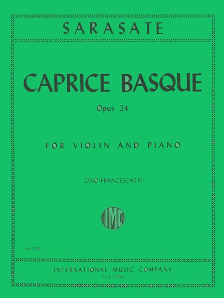 Caprice Basque, Op. 24 薩拉沙特 隨想曲 小提琴 (含鋼琴伴奏) 國際版 | 小雅音樂 Hsiaoya Music