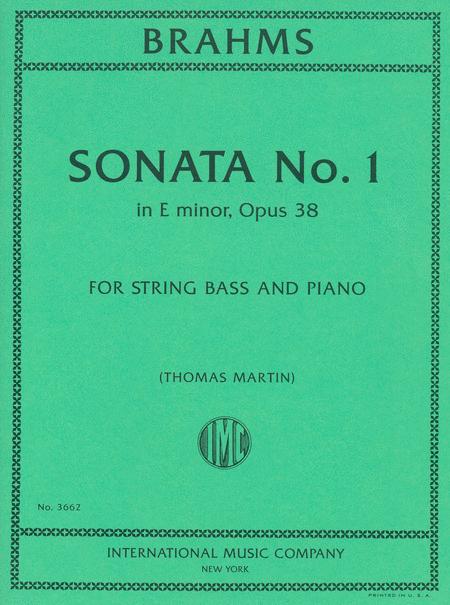 Sonata No. 1 in E minor, Opus 38 布拉姆斯 奏鳴曲 小調作品 低音大提琴 (含鋼琴伴奏) 國際版 | 小雅音樂 Hsiaoya Music