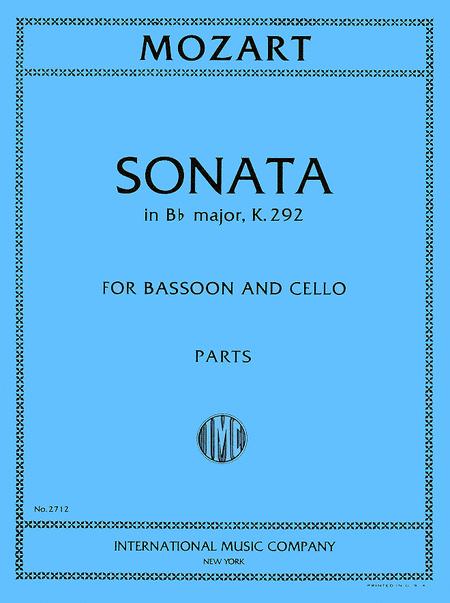 Sonata in B-flat Major, K. 292 for Bassoon & Cello 莫札特 奏鳴曲 大調 大提琴 | 小雅音樂 Hsiaoya Music
