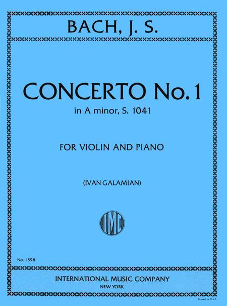 Concerto No. 1 in A minor, BWV 1041 巴赫約翰瑟巴斯提安 協奏曲 小調 小提琴 (含鋼琴伴奏) 國際版 | 小雅音樂 Hsiaoya Music