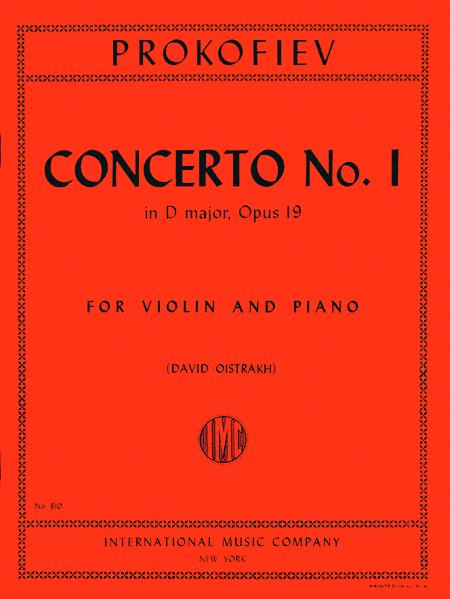Concerto No. 1 in D major, Op. 19 普羅科菲夫 協奏曲 大調 小提琴 (含鋼琴伴奏) 國際版 | 小雅音樂 Hsiaoya Music