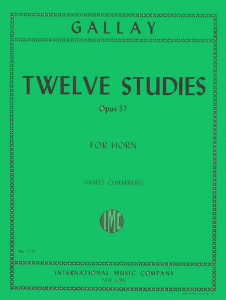 12 Studies for 2nd Horn, Op. 57 法國號練習曲 法國號獨奏 國際版 | 小雅音樂 Hsiaoya Music