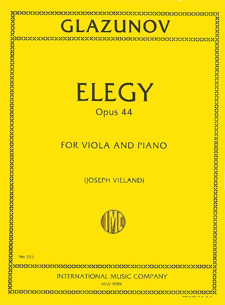 Elegy, Op. 44 葛拉祖諾夫 悲歌 中提琴 (含鋼琴伴奏) 國際版 | 小雅音樂 Hsiaoya Music