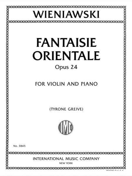 Fantaisie Orientale, Op. 24, for Violin and Piano 小提琴鋼琴 小提琴 (含鋼琴伴奏) 國際版 | 小雅音樂 Hsiaoya Music