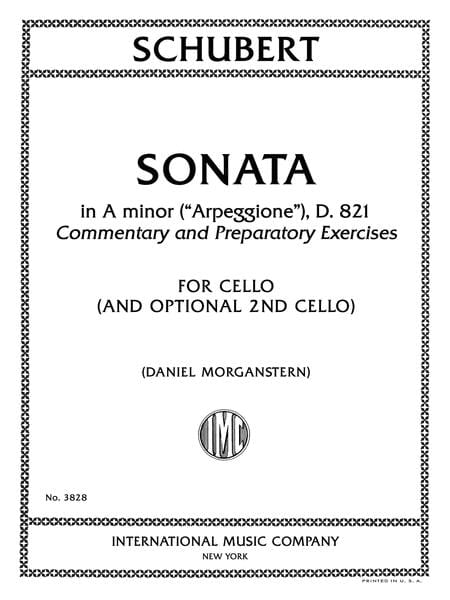Sonata in A minor (Arpeggione), D. 821, Commentary And Preparatory Exercises 舒伯特 奏鳴曲 小調 練習曲 大提琴 (含鋼琴伴奏) 國際版 | 小雅音樂 Hsiaoya Music