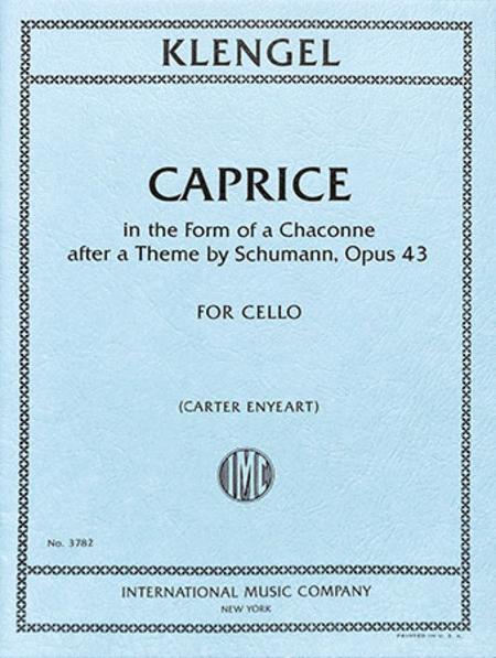 Caprice in the Form of a Chaconne after a Theme by Schumann, Opus 43 隨想曲 夏康舞曲 主題 作品 大提琴獨奏 國際版 | 小雅音樂 Hsiaoya Music