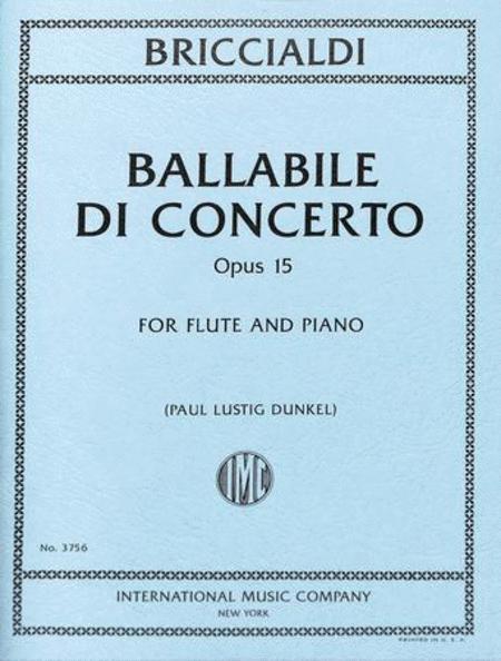 Ballabile di Concerto, Opus 15 協奏曲作品 長笛 (含鋼琴伴奏) 國際版 | 小雅音樂 Hsiaoya Music