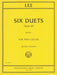 Six Duets, Opus 60, Book I 李瑟巴斯提安 二重奏作品 雙大提琴 國際版 | 小雅音樂 Hsiaoya Music