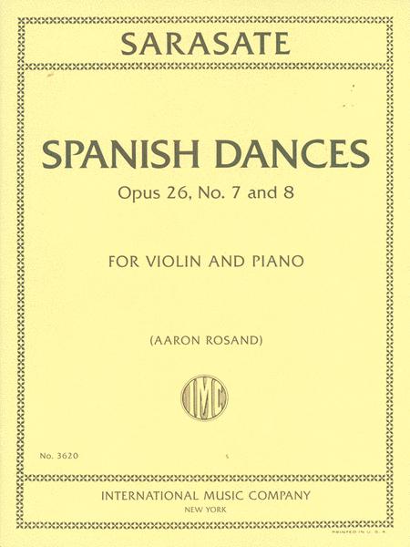 Spanish Dances, Opus 26, Nos. 7 and 8 薩拉沙特 西班牙舞曲作品 小提琴 (含鋼琴伴奏) 國際版 | 小雅音樂 Hsiaoya Music
