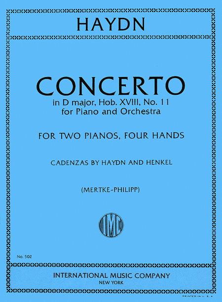 Concerto in D major, Hob. XVIII: No. 11 for Piano & Orchestra (with Cadenzas 海頓 協奏曲 大調 鋼琴管弦樂團 裝飾樂段 雙鋼琴 國際版 | 小雅音樂 Hsiaoya Music