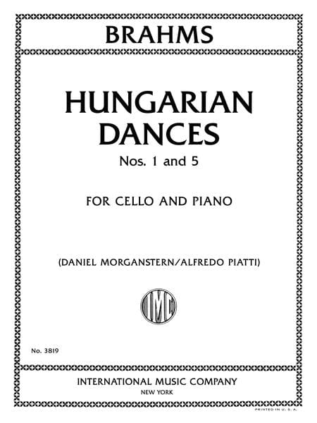 Hungarian Dances, Nos. 1 and 5 布拉姆斯 匈牙利舞曲 大提琴獨奏 國際版 | 小雅音樂 Hsiaoya Music