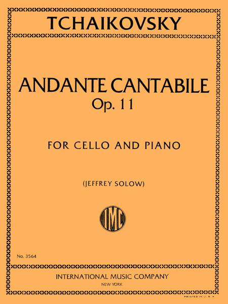 Andante Cantabile, Opus 11 柴科夫斯基彼得 行板作品 大提琴 (含鋼琴伴奏) 國際版 | 小雅音樂 Hsiaoya Music