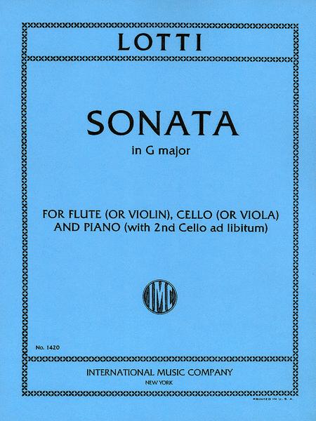 Sonata in G Major for Flute (or Violin), Viola (or Cello) & Piano (with 2nd Cello ad lib.) 奏鳴曲 大調長笛小提琴中提琴大提琴鋼琴 大提琴 | 小雅音樂 Hsiaoya Music