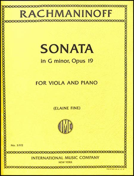 Sonata in G minor, Opus 19 拉赫瑪尼諾夫 奏鳴曲 小調作品 中提琴 (含鋼琴伴奏) 國際版 | 小雅音樂 Hsiaoya Music