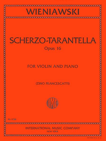Scherzo-Tarantella, Opus 16 詼諧曲作品 小提琴 (含鋼琴伴奏) 國際版 | 小雅音樂 Hsiaoya Music