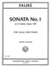 Sonata No. 1 in D minor, Op. 109 for Cello and Piano 佛瑞 奏鳴曲 小調 大提琴鋼琴 大提琴 (含鋼琴伴奏) 國際版 | 小雅音樂 Hsiaoya Music