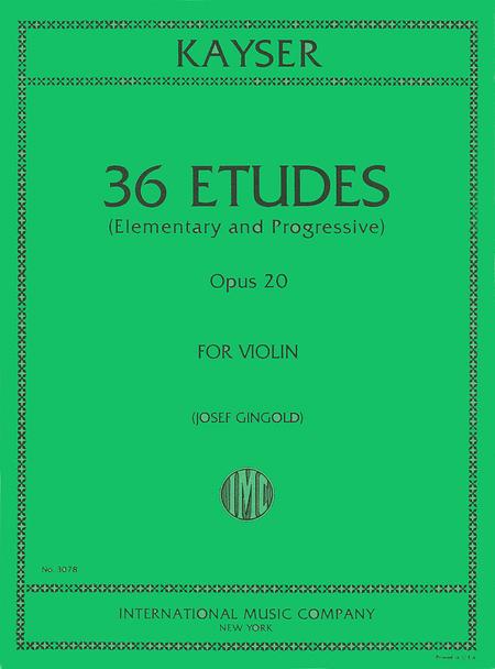 36 Studies, Op. 20 凱瑟海因利希恩斯特 練習曲 小提琴獨奏 國際版 | 小雅音樂 Hsiaoya Music