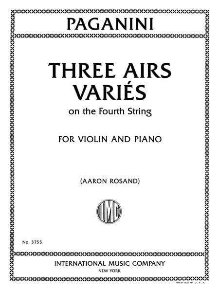 Three airs varies on the Fourth String 弦樂 小提琴獨奏 國際版 | 小雅音樂 Hsiaoya Music