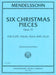 Six Christmas Pieces, Opus 72 孟德爾頌．菲利克斯 小品作品 | 小雅音樂 Hsiaoya Music