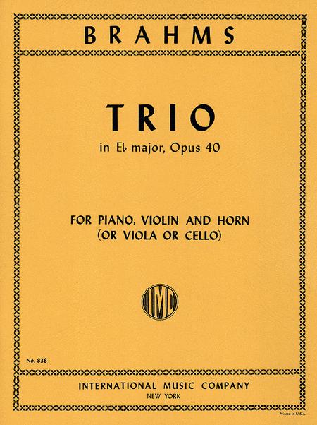 Trio in E flat major, Op. 40 布拉姆斯 三重奏 大調 | 小雅音樂 Hsiaoya Music
