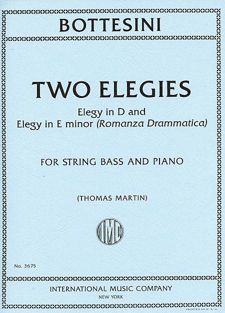 Two Elegies: Elegy in D and Elegy in E minor (Romanza Drammatica) 悲歌 小調 低音大提琴 (含鋼琴伴奏) 國際版 | 小雅音樂 Hsiaoya Music