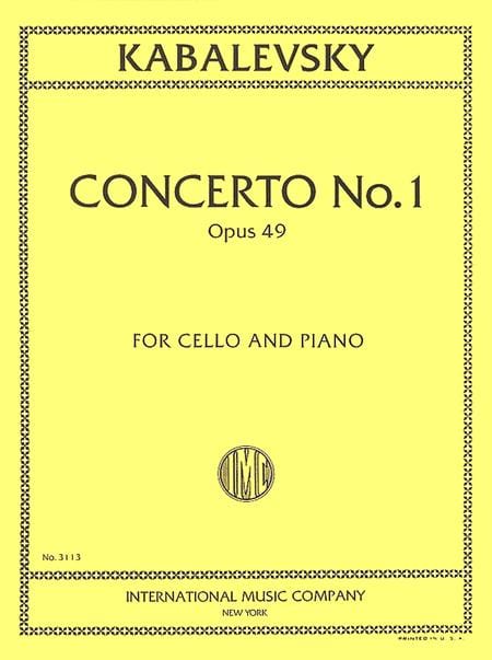 Concerto No. 1 in G minor, Opus 49 協奏曲 小調作品 大提琴 (含鋼琴伴奏) 國際版 | 小雅音樂 Hsiaoya Music