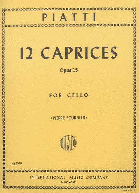 12 Caprices, Op. 25 隨想曲 大提琴獨奏 國際版 | 小雅音樂 Hsiaoya Music