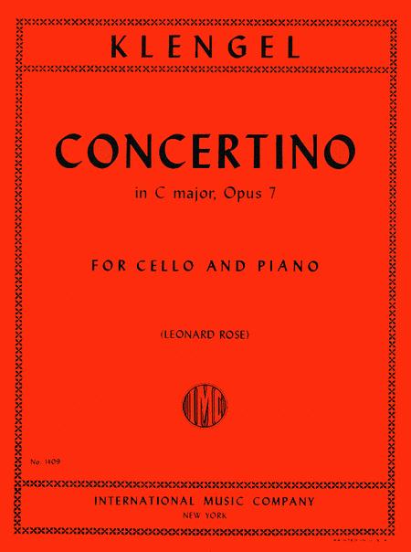 Concertino in C major, Op. 7 小協奏曲 大調 大提琴 (含鋼琴伴奏) 國際版 | 小雅音樂 Hsiaoya Music