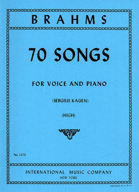 70 Songs. High. (G. & E.) 布拉姆斯 歌 | 小雅音樂 Hsiaoya Music