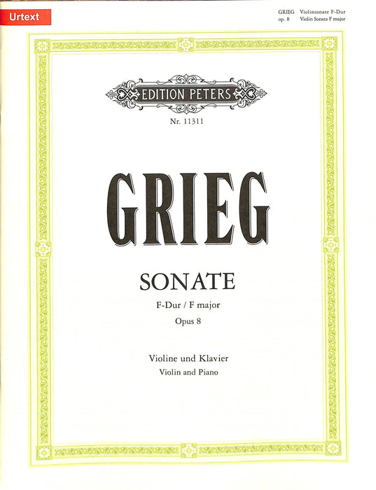 Violin Sonata No. 1 in F Op.8 葛利格 小提琴 奏鳴曲 彼得版 | 小雅音樂 Hsiaoya Music