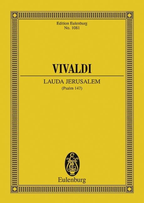 Lauda Jerusalem RV 609 Psalm 147 韋瓦第 詩篇 總譜 歐伊倫堡版 | 小雅音樂 Hsiaoya Music