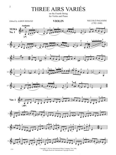 Three airs varies on the Fourth String 弦樂 小提琴獨奏 國際版 | 小雅音樂 Hsiaoya Music
