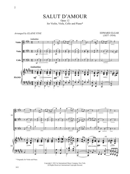 Salut d'Amour, Op. 12, for Violin, Viola, Cello, and Piano 艾爾加 愛的禮讚 小提琴大提琴鋼琴 | 小雅音樂 Hsiaoya Music