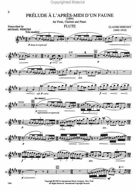 Prelude l'apres midi d'un faune (Prelude to 'Afternoon of a Faun') for Flute, Clarinet & Piano) 德布西 牧神的午後 長笛鋼琴 | 小雅音樂 Hsiaoya Music