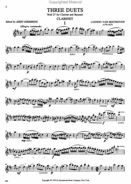 Three Duets for Clarinet & Bassoon (WoO.27) 貝多芬 二重奏 | 小雅音樂 Hsiaoya Music