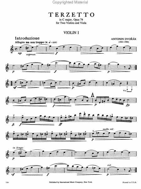 Terzetto in C Major, Opus 74 德弗札克 大調作品 | 小雅音樂 Hsiaoya Music