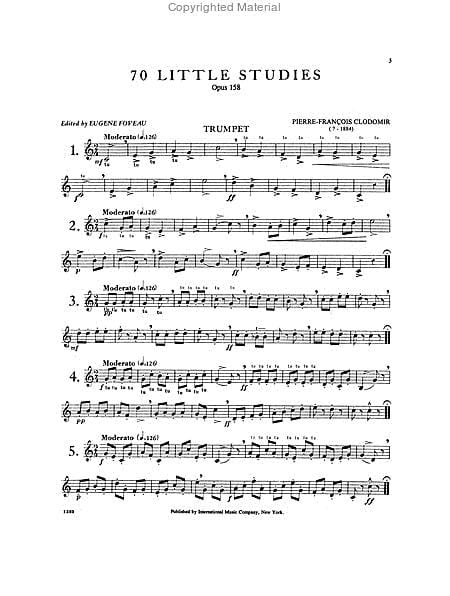 70 Little Studies, Opus 158 練習曲 小號獨奏 國際版 | 小雅音樂 Hsiaoya Music
