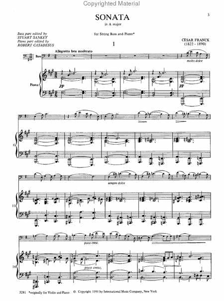 Sonata in A Major (solo tuning) 奏鳴曲 大調 低音大提琴 (含鋼琴伴奏) 國際版 | 小雅音樂 Hsiaoya Music