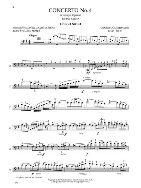 Concerto No.4 in G Major, Opus 65: Commentary and Preparatory Accompaniment 協奏曲 大調作品 伴奏 雙大提琴 國際版 | 小雅音樂 Hsiaoya Music