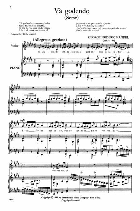 45 Arias from Operas and Oratorios - for Voice and Piano (Low) 韓德爾 詠唱調歌劇神劇聲樂鋼琴 | 小雅音樂 Hsiaoya Music